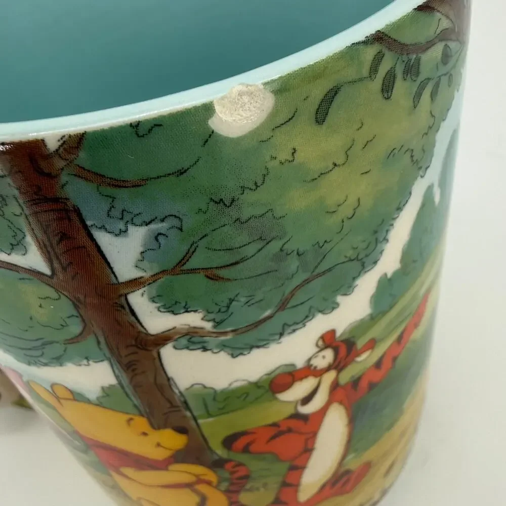 Disney Parks Winnie the Pooh Mug Cup Piglet Pooh Tigger with Eeyore Handle - Picture 2 of 9